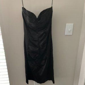 Cache Black Strapless Cocktail Dress